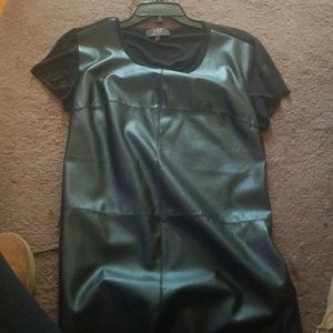 Faux Leather shirt